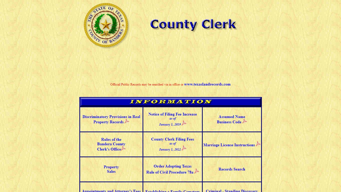 Bandera County Clerk